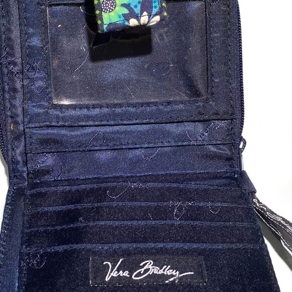 Vera Bradley Blue & Green Wallet - Picture 2 of 5